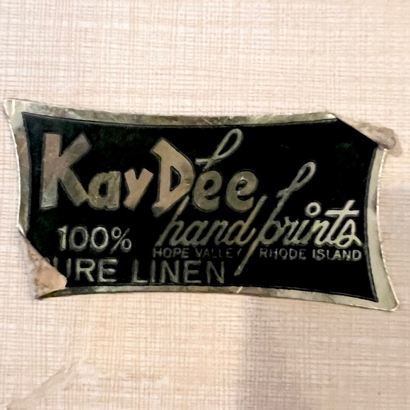 Toy Story's Rex & Bullseye x Vintage Kay Dee Handprints Linen Altered Art - Picture 6 of 7